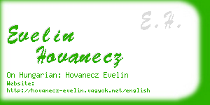 evelin hovanecz business card